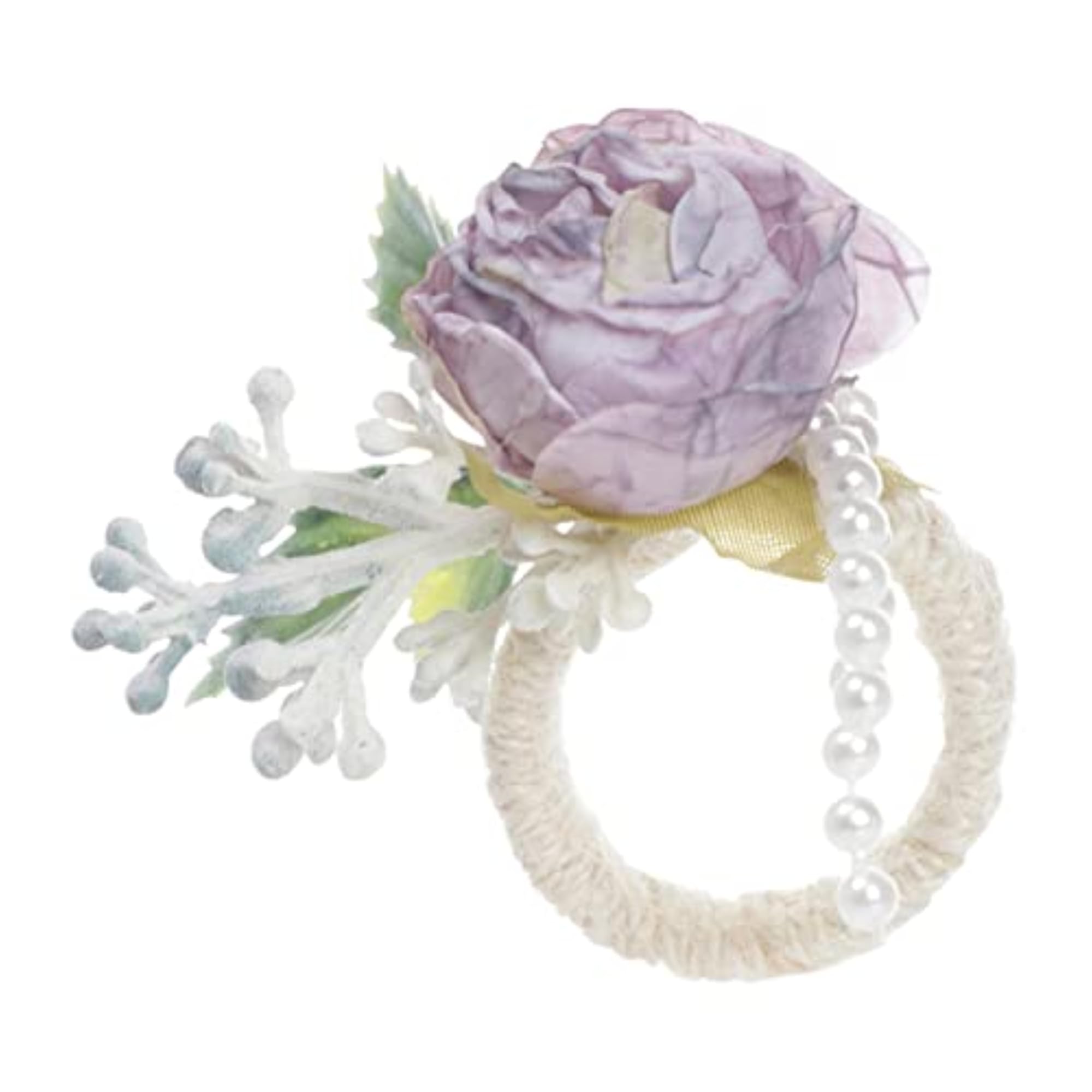 6 Rose Napkin Rings for Valentine's Day Table Decoration